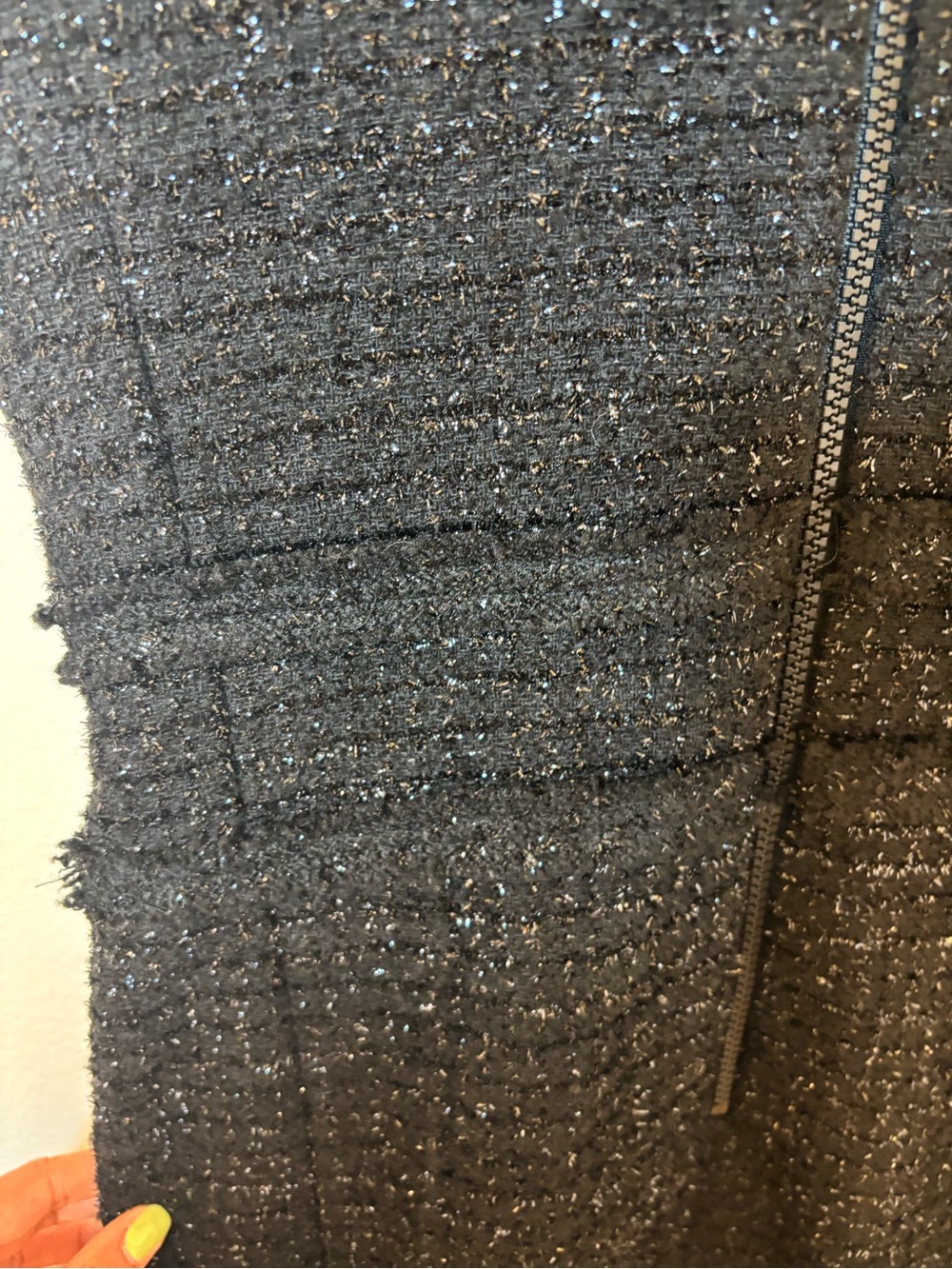 Pink Tartan Black sparkling Sleeveless Sheath Dress - Picture 7 of 8
